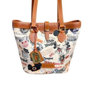 NWT Disney Dooney & Bourke Walt Disneyland Bucket  55th Anniversary Mickey Mouse
